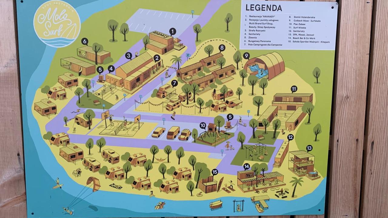 Przyczepa Foremki W Molo Surf Jastarnia Kültér fotó